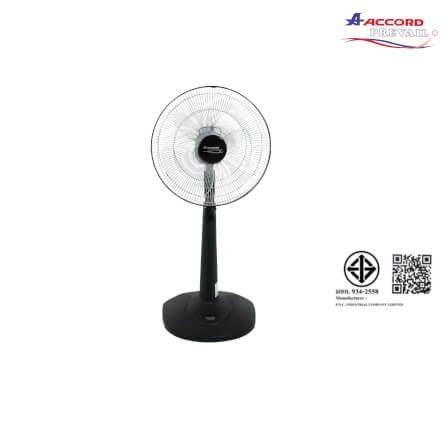 พัดลมตั้งโต๊ะ ACCORD PREVAIL AC-1664 สีดำ_8